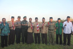 Danramil 0816/13 Wonoayu Hadiri Perkemahan Akhir Pekan Madrasah Ibtidaiyah Wonoayu