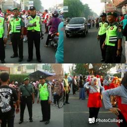 Pengamanan karnaval dalam rangka memperingati tahun baru islam 1439 H 2017 Masehi