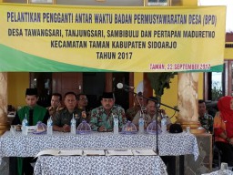 Pelantikan pengganti antar waktu badan pemusyawaratan Desa