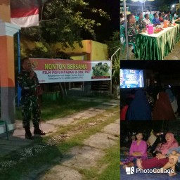 Semangat dan antusias warga desa Trosobo dalam menyaksikan film pengkhianatan G 30 S PKI