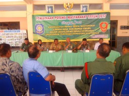 BATI KOMSOS KORAMIL 0816/03 BUDURAN MENGHADIRI GIAT PEMBINAAN SISKAMLING