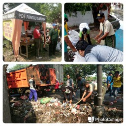 INDAHNYA KEBERSAMAAN,FORPIMKA MELAKSANAKAN GIAT KARBAK DI WIL KECAMATAN TAMAN SETELAH MELAKSANAKAN SENAM AEROBIK.