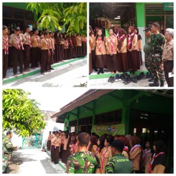 HUT ke-10 tahun 2017 Bhakti Saka Wirakartika bersama sama mengadakan karya bhakti di tempat ibadah