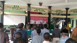 Danramil 0816/14 Taman menghadiri pelantikan PJ Kades Kletek Taman Sidoarjo