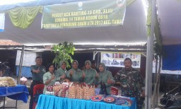peran serta Persit dalam kegiatan UMKM kecamatan Taman