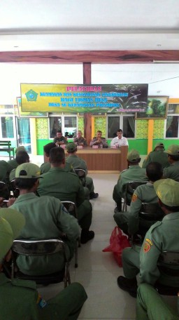 Pembinaan dan pelatihan Satgas Linmas dalam rangka pengamanan Pilkades dan Pilkada serentak tahun 2018 se Kecamatan Prambon