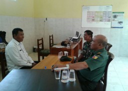 Danramil Tanggulangin Jalin Silaturahmi Dengan Kepala Desa Dan Perangkat Desa Putat.