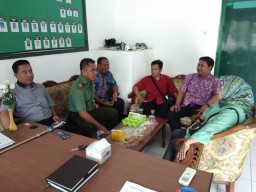 PPK Kec. Sedati koordinasi dengan Danramil 0816/18 Sedati dalam rangka jelang Pilkades