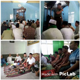 Danramil 0816/13 Wonoayu Sidoarjo Jalin Silaturahim Dengan Masyarakat Lewat Sholat Jum’at Keliling
