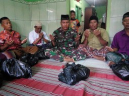 Tim Satgas TMMD ikuti acara tahlilan di Penatar Sewu
