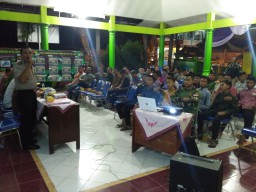 Sosialisasi bahaya Radikalisme, Terorisme, Narkoba dan Wawasan Kebangsaan dari tim satgas TMMD ke 101 Kodim 0816 bersama BNN, BMH dan juga Polri