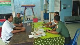 Anjangsana Danramil 0816/06 Tangul Angin bersama Babinsa ke Desa. Kali Dawir