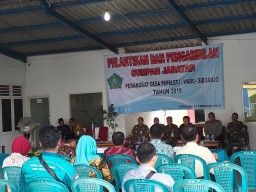 BABINSA PEPELEGI HADIRI PELANTIKAN PERANGKAT DESA PEPELEGI WARU SIDOARJO