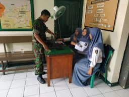 PERAN AKTIF KORAMIL 0816/15 SUKODONO DALAM MENGISI KEGIATAN PSG SISWA SMK YPM 8 SIDOARJO