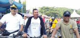 Danramil 18/Sedati semangat ikuti funbike dalam rangka HUT Pomal ke 73