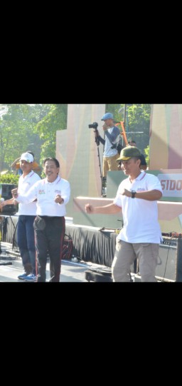 Dandim Sidoarjo bersama Forkopimda Sidoarjo ikuti acara Milleneal Road Safety Festival 2019