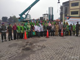 Babinsa Koramil 0816/14 Taman bersama Forkopimka Taman hadiri kegiatan Peletakan Batu Pertama Gedung Rektorat dan Auditorium