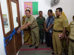 BABINSA 0816/03 BUDURAN MENGHADIRI UNDANGAN PERESMIAN KLINIK DESA SUKOREJO KECAMATAN BUDURAN