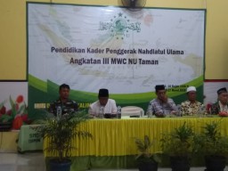 Babinsa Ramil 0816/14 Taman Hadiri Pembukaan PKPNU KE 3 MWC Taman.