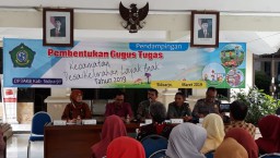 Babinsa Koramil 0816/18 hadiri acara Pembentukan Gugus Tugas Kecamatan Desa/Kelurahan Layak Anak DP3AKB