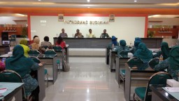 BATITUUD KORAMIL 0816/03 BUDURAN IKUTI LOKAKARYA LINTAS SEKTORAL DI PUSKESMAS BUDURAN