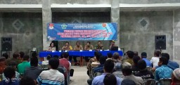 SERDA ANWAR BABINSA KORAMIL 0816/16 WARU HADIRI KEGIATAN KESIAPAN LINMAS DESA BUNGURASIH WARU