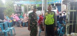 SINERGITAS TNI POLRI DI ACARA WISUDA GERAKAN PEMUDA ANSOR DESA BUNGURASIH WARU