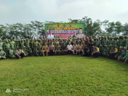 Apel besar kesiapan Linmas &amp; unsur terkait dalam menghadapi pengamanan Pileg dan Pilpres Th. 2019 di Wilayah Kecamatan Wonoayu Kabupaten Sidoarjo