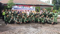 Anggota Ramil 07/Krembung Laksanakan Pengarahan dan Apel Pasukan Pam Pemilu thn 2019