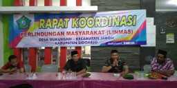 Babinsa Ramil 0816/08 Jabon hadiri rakor Linmas