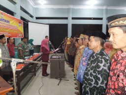 Pelantikan KPPS Desa Terung Kulon Kecamatan Krian.
