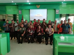 DUKUNG PROGRAM PUSKESMAS, DANRAMIL 0816/13 WONOAYU HADIRI KEGIATAN LINTAS SEKTOR