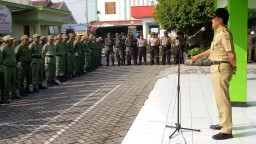 Anggota Koramil 0816/08 Jabon mengikuti Apel Persiapan Pemilu Tahun 2019