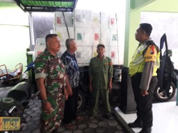 Batuud Ramil 04/Porong laksanakan pengamanan logistik usai Pencoblosan Pemilu