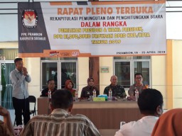 Danramil 0816/12 Prambon ucapkan terima kasih atas pelaksanaan Pemilu yang aman dan kondusif