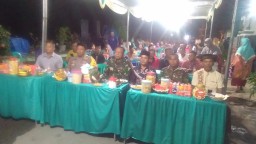 Danramil 0816/13 Wonoayu hadiri pagelaran wayang kulit di Desa Popoh Kec. Wonoayu