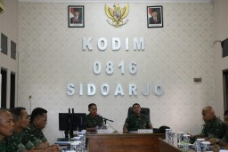 Rencana TMMD di Kupang Jabon, Kodim 0816/Sidoarjo sambut kunjungan wasev dari Sterad