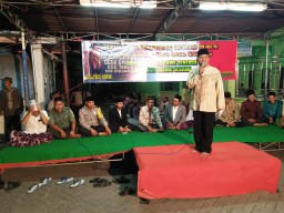Babinsa Desa Sadang Sertu Tomo hadiri acara ruwat Dsn. Balong Biru Ds. Sadang Kec. Taman