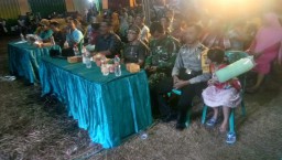 Pelda Slamet Harianto menghadiri acara pembukaan pasar di desa Sidodadi kecamatan taman kabupaten sidoarjo.