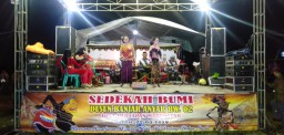 Babinsa Desa Pertapaan Maduretno Taman hadiri giat acara sedekah bumi