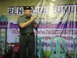 Komsos, Danramil 0816/13 Wonoayu hadiri pengajian umum di Desa Ploso Kec Wonoayu