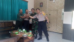 Sinergitas antara TNI/POLRI wilayah Porong dan Krembung