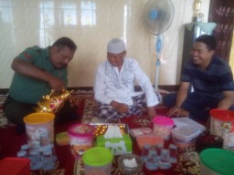 Anjangsana Koramil0816/10 Balongbendo Babinsa Koptu Sugeng komsos dengan ulama