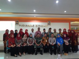 Batuud Koramil 0816/03 Buduran ikuti loka karyalintassektor di Puskesmas Buduran