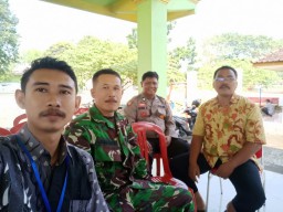 Anggota Babinsa Wonoayu pantau pemilihan BPD di wilayah binaannya Desa Ketimang