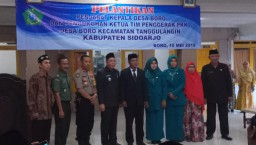 Danramil 06/Tanggulangin menghadiri undangan pelantikan pejabat Kepala Desa Boro.