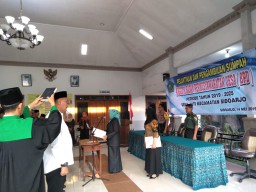 Danramil 0816/01 menghadiri pelantikan BPD Jati Sidoarjo