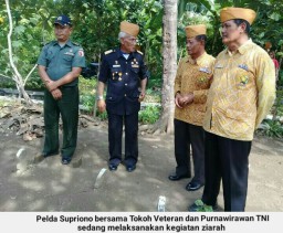 Batuud Koramil 0816/12 bersama Veteran dan Pepabri melaksanakan Takziah Bersama