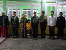 Danramil bersama Forkopimka Prambon Hadiri Pembukaan Posko Ramadhan.