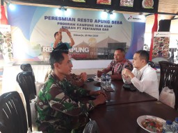 Peltu Kartono hadiri peresmian RESTO APUNG SERBA yang diresmikan oleh Direktur Utama Pertamina GAS